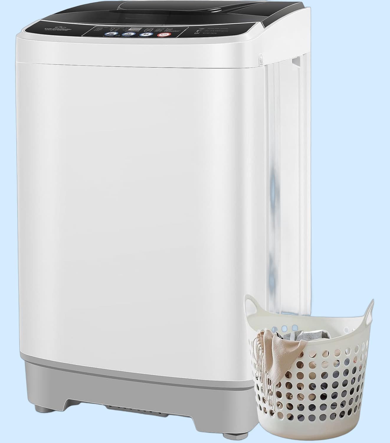 Compact Laundry Washer, 2.8 Cu.ft, 20 lbs Capacity